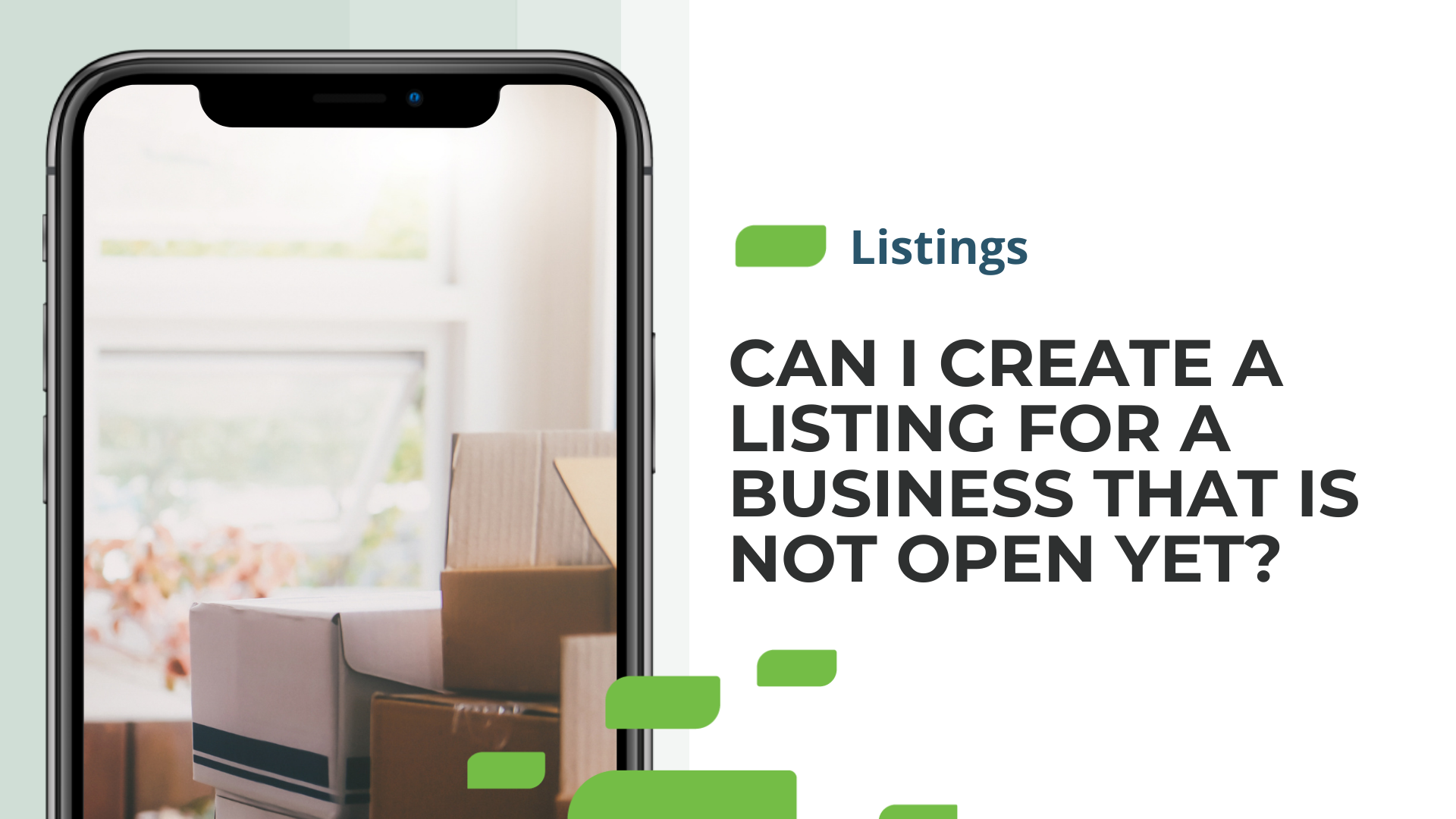 Can I Create a Listing for a Business that is Not Open Yet?