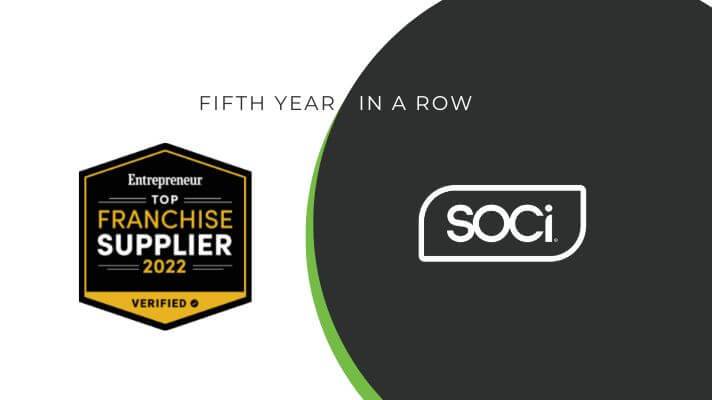 SOCi Named One of 2022’s Top Franchise Suppliers By Entrepreneur