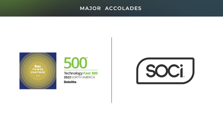 SOCi Recognized on Inc. Power Partner and Deloitte Technology Fast 500™