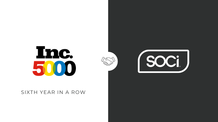 SOCi Secures Coveted Spot on the Inc. 5000 List for the Sixth Consecutive Year, Earns Honor Roll Status with 71% Revenue Growth