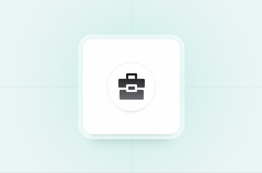 toolbox icon on green background